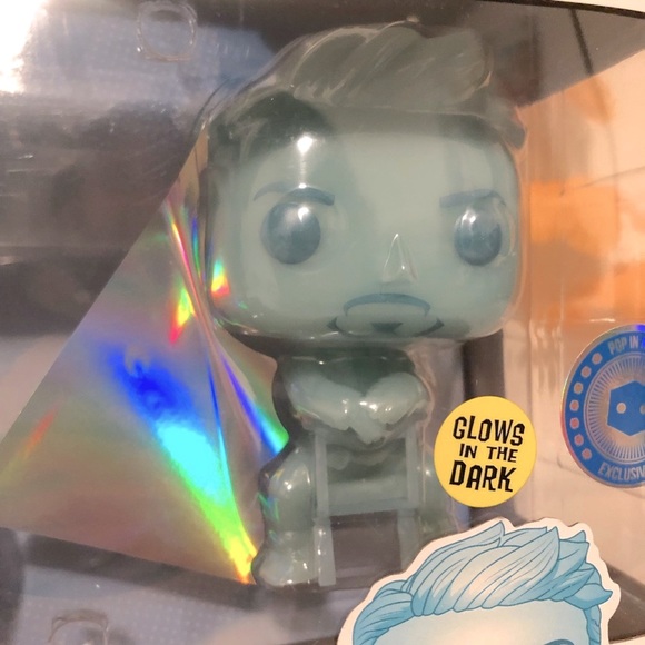 PIAB Exclusive GITD Morgan & Tony Stark Funko Pop! Bobble-Head Vinyl Figure - Picture 14 of 16